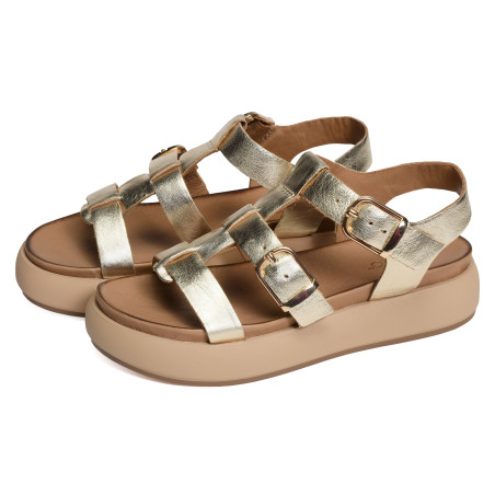 A96046 Gold, Nu-Pieds à plateforme Inuovo