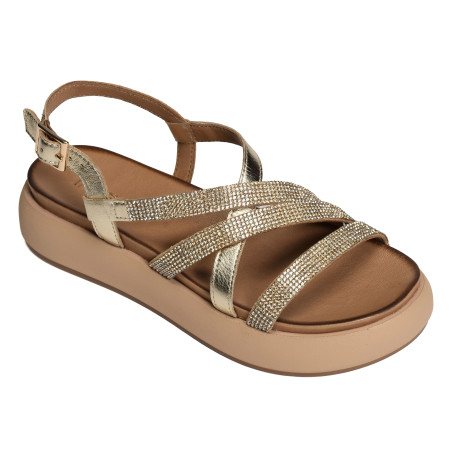 A96051 Gold, Nu-Pieds à plateforme Inuovo