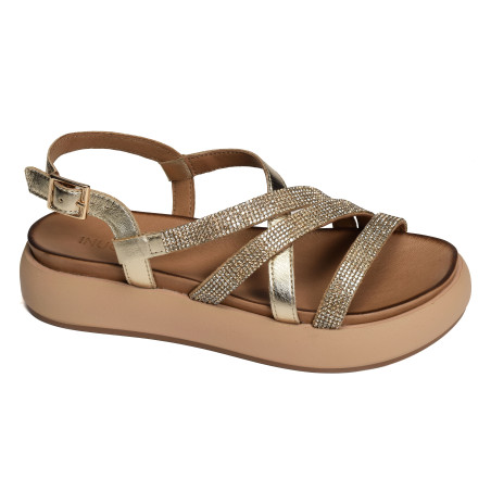 A96051 Gold, Nu-Pieds à plateforme Inuovo