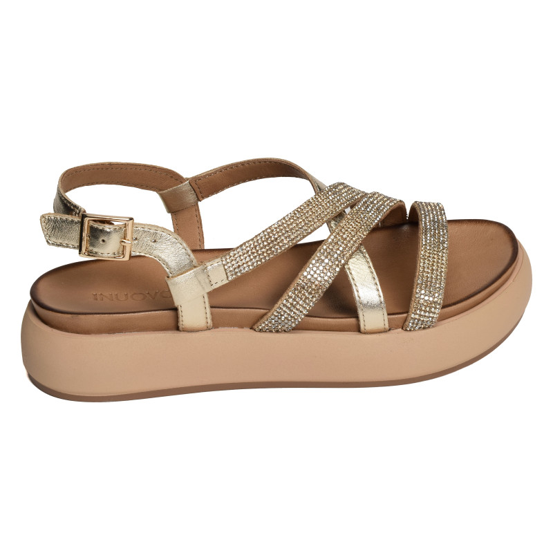 A96051 Gold, Nu-Pieds à plateforme Inuovo