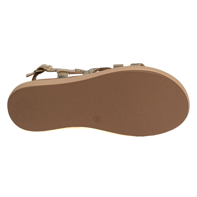 A96051 Gold, Nu-Pieds à plateforme Inuovo