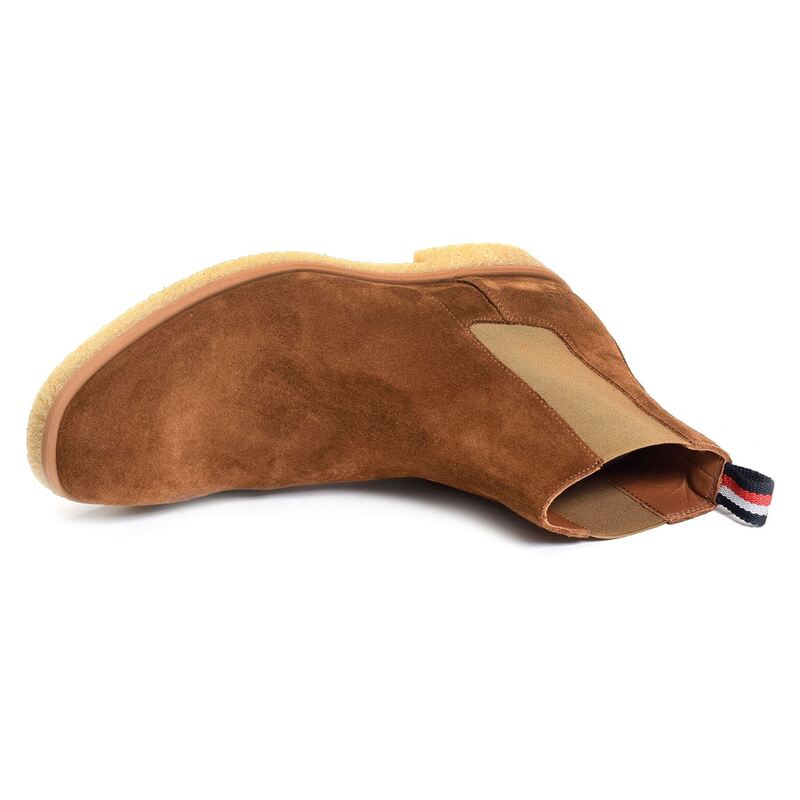 HILFIGER CREPE SUEDE CHELSEA 4871 Marron, Chelsea boots Tommy Hilfiger