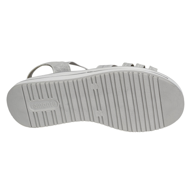 D1J60 Blanc Argent, Sandales plates Remonte