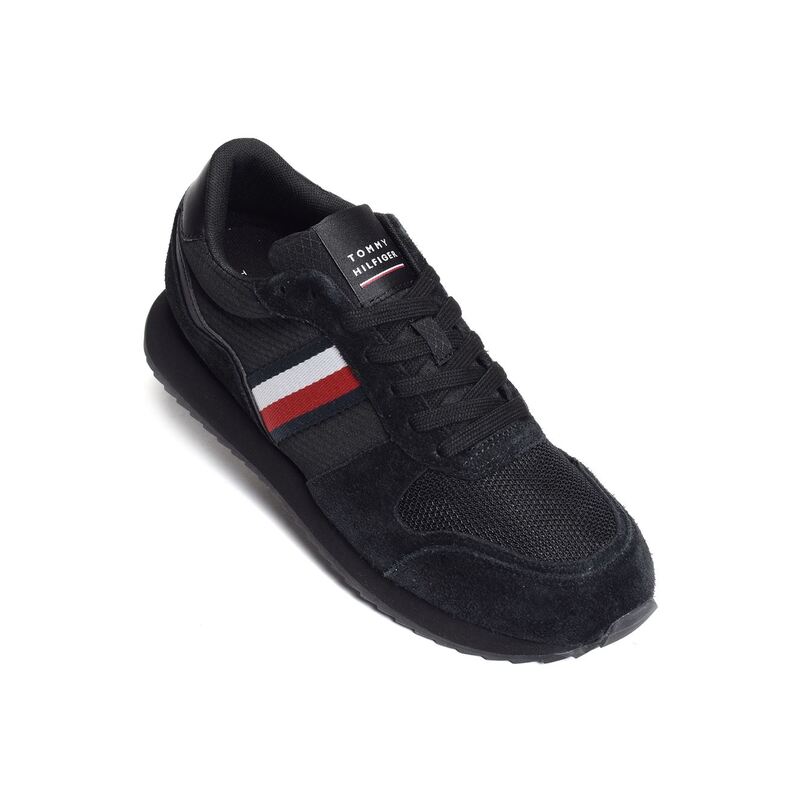 RUNNER EVO MIX 4699 Noir, Baskets running Tommy Hilfiger