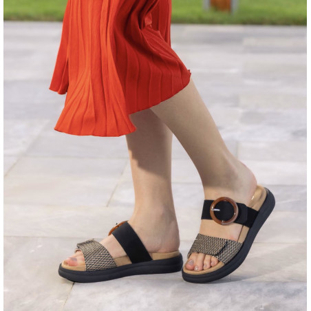 D2N51 Noir, Mules Remonte