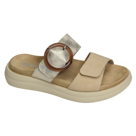 D2N51 Beige Platine, Mules Remonte