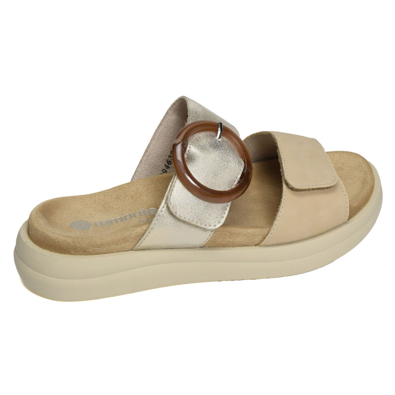 D2N51 Beige Platine, Mules Remonte