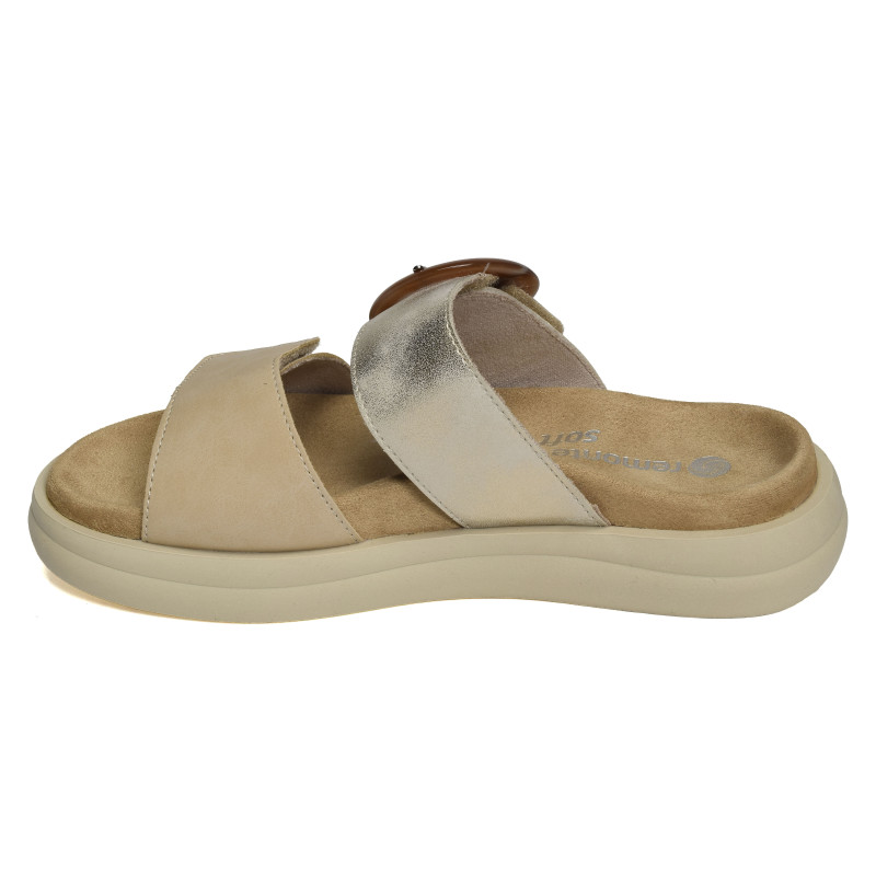 D2N51 Beige Platine, Mules Remonte