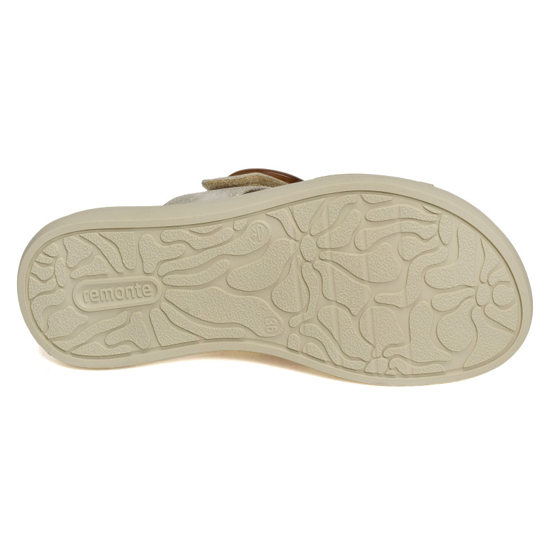 D2N51 Beige Platine, Mules Remonte