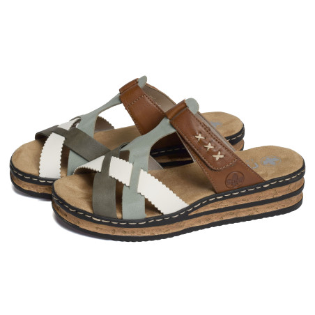 62989 Multicolore, Mules Rieker
