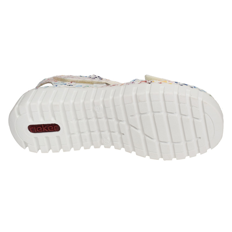 V1364 Multicolore, Sandales compensées Rieker