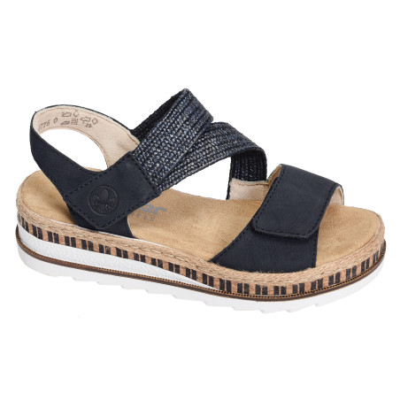 V7974 Marine, Sandales compensées Rieker