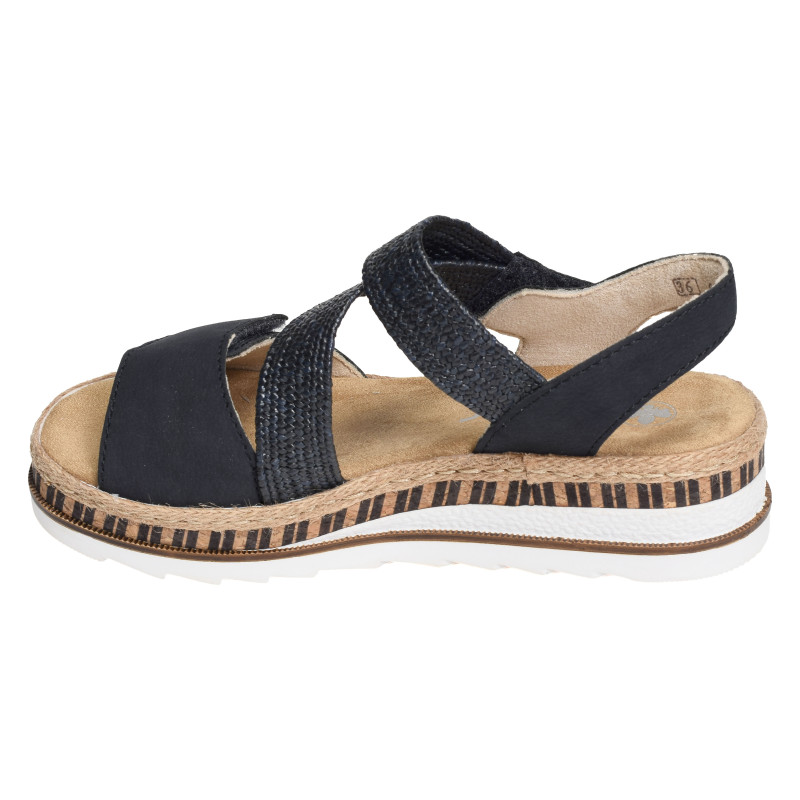 V7974 Marine, Sandales compensées Rieker