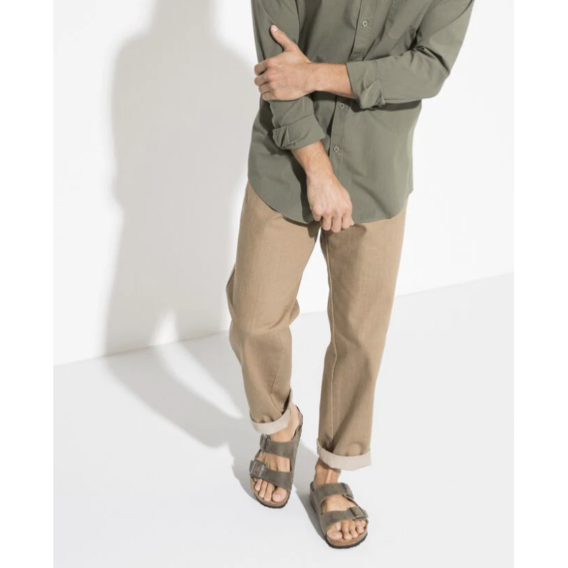 ARIZONA SFB CUIR Vert Foncé, Mules Birkenstock