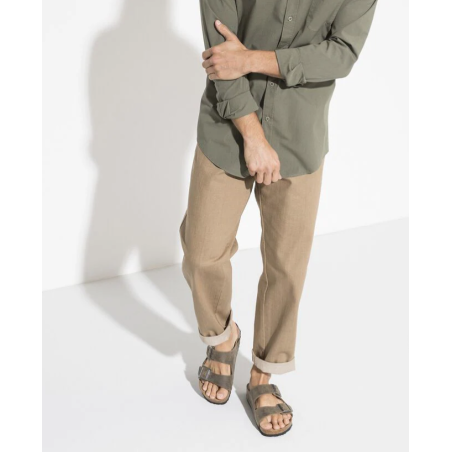 ARIZONA SFB CUIR Vert Foncé, Mules Birkenstock