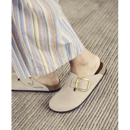 BOSTON BIG BUCKLE Sand, Sabots Birkenstock
