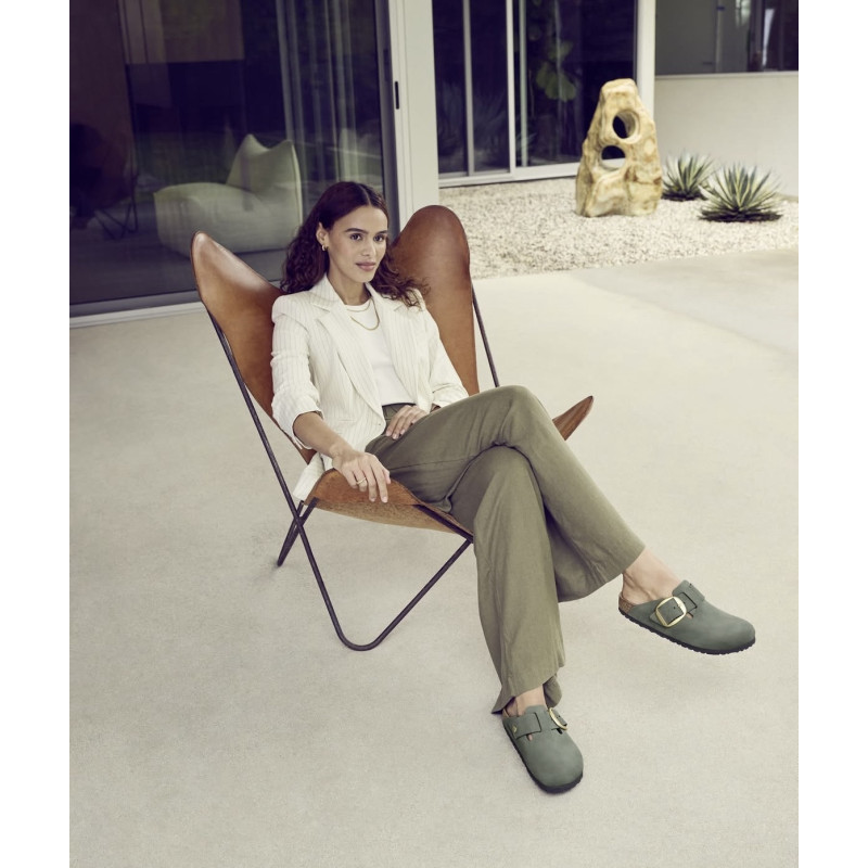 BOSTON BIG BUCKLE Kaki, Sabots Birkenstock
