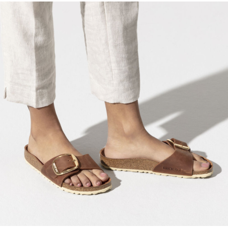 MADRID BIG BUCKULE Cognac, Mules Birkenstock