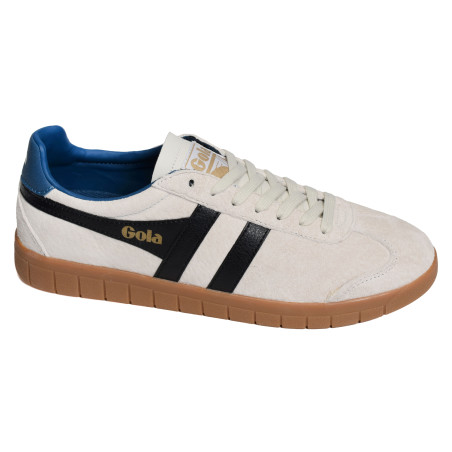 HURRICANE SUEDE TRAINERS Blanc Noir, Sneakers basses Gola