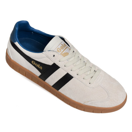 HURRICANE SUEDE TRAINERS Blanc Noir, Sneakers basses Gola