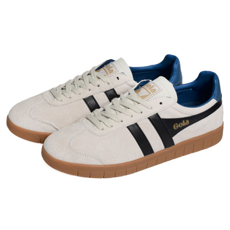 HURRICANE SUEDE TRAINERS Blanc Noir, Sneakers basses Gola