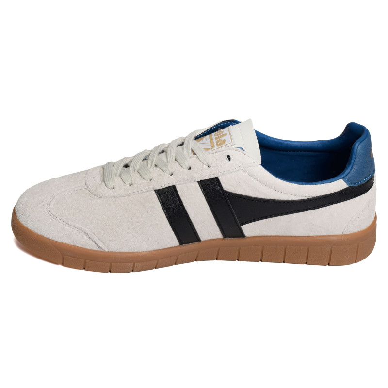 HURRICANE SUEDE TRAINERS Blanc Noir, Sneakers basses Gola