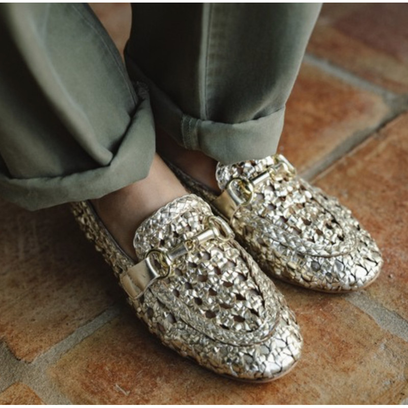 LAZER Platine, Mocassins Coco & Abricot