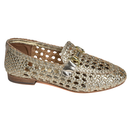 LAZER Platine, Mocassins Coco & Abricot