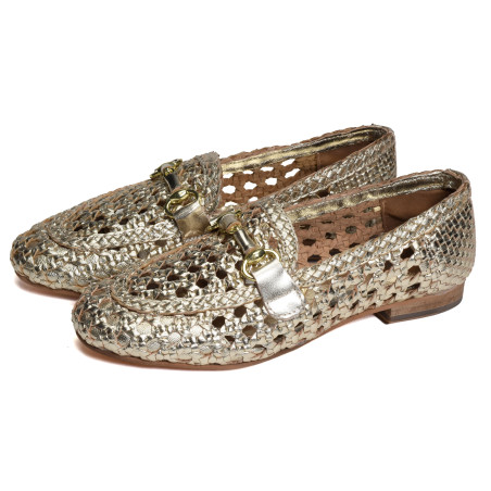 LAZER Platine, Mocassins Coco & Abricot