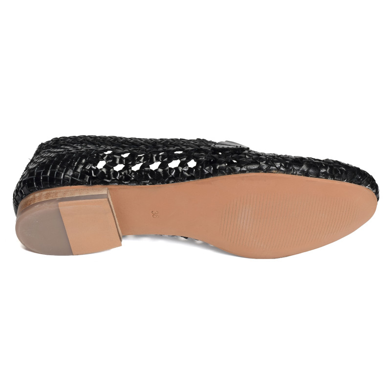 LAZER Noir, Mocassins Coco & Abricot