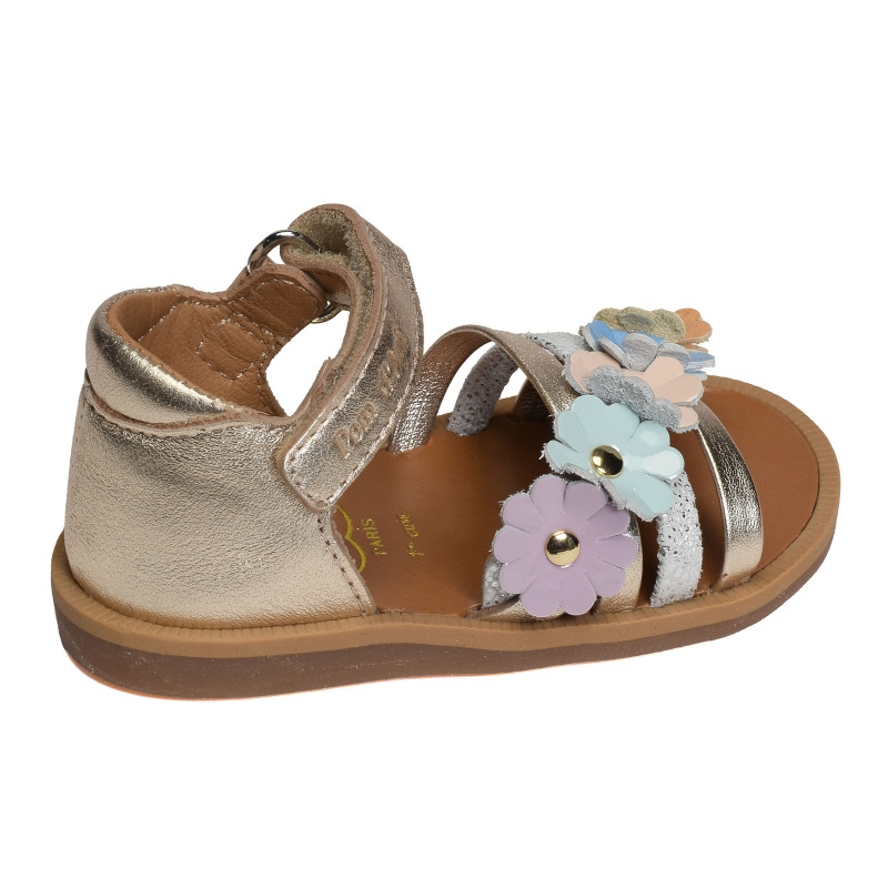 POPPY MULTI FLO Platine, Sandales plates & Nu-Pieds Pom d'Api