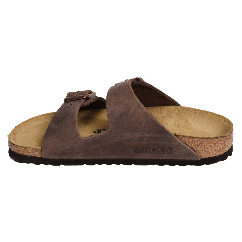 ARIZONA CUIR W Marron, Mules Birkenstock