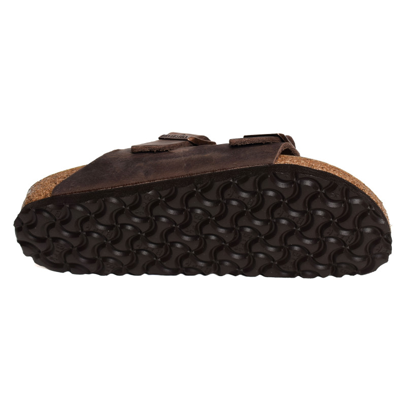 ARIZONA CUIR W Marron, Mules Birkenstock