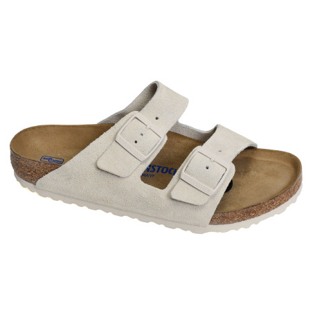 ARIZONA SFB CUIR Blanc, Mules Birkenstock
