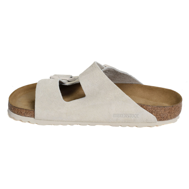 ARIZONA SFB CUIR Blanc, Mules Birkenstock