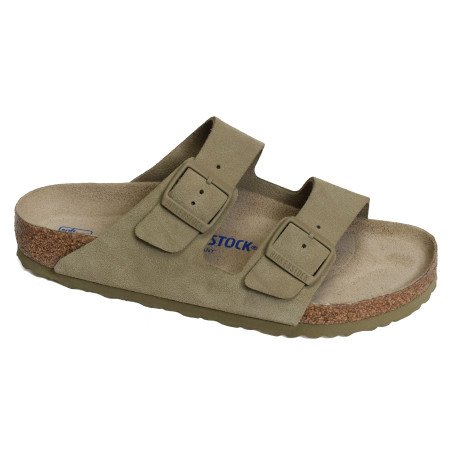 ARIZONA SFB CUIR Kaki Beige, Mules Birkenstock