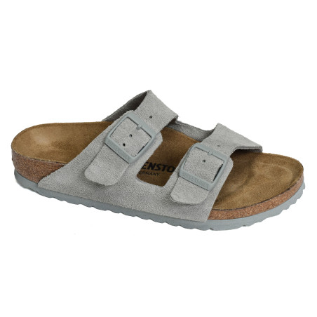ARIZONA SUEDE W Bleu Gris, Mules Birkenstock