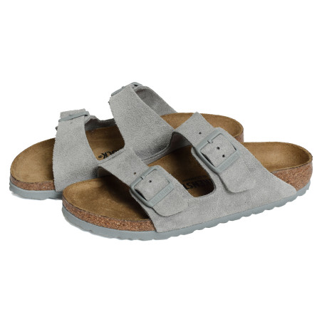 ARIZONA SUEDE W Bleu Gris, Mules Birkenstock