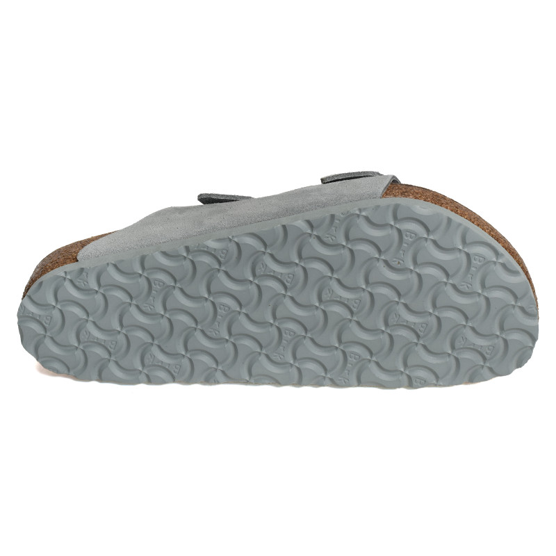 ARIZONA SUEDE Bleu Gris, Mules Birkenstock
