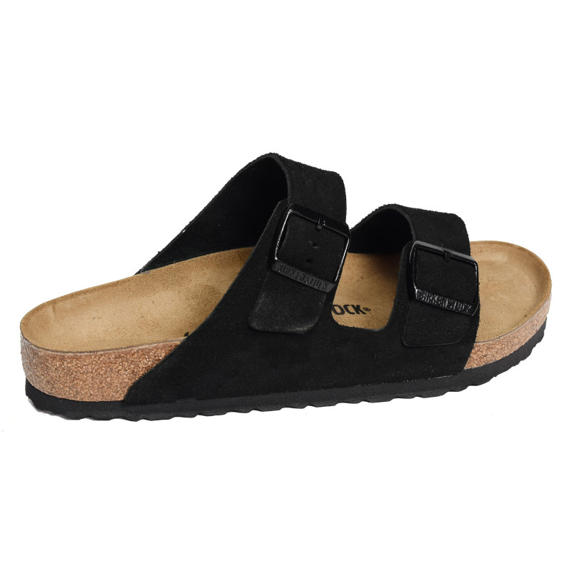 ARIZONA SUEDE Noir, Mules Birkenstock