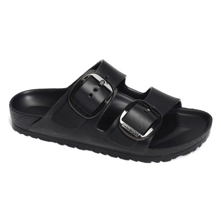 ARIZONA BIG BUCKLE EVA Noir, Claquettes Birkenstock