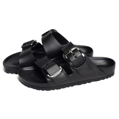 ARIZONA BIG BUCKLE EVA Noir, Claquettes Birkenstock