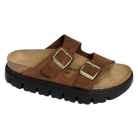 ARIZONA PLATFORM SUEDE Tan, Mules Birkenstock