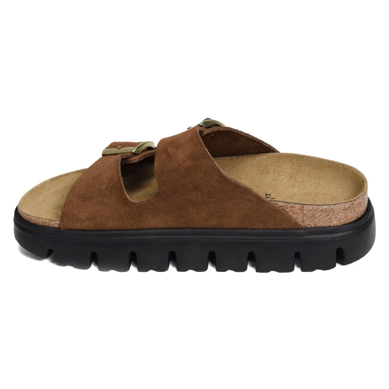 ARIZONA PLATFORM SUEDE Tan, Mules Birkenstock
