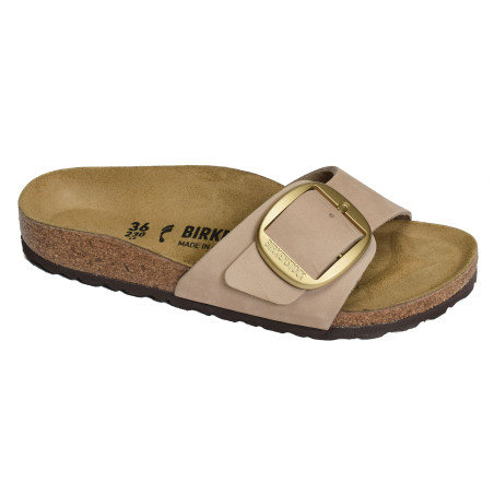 MADRID BIG BUCKULE LENB Sand, Mules Birkenstock