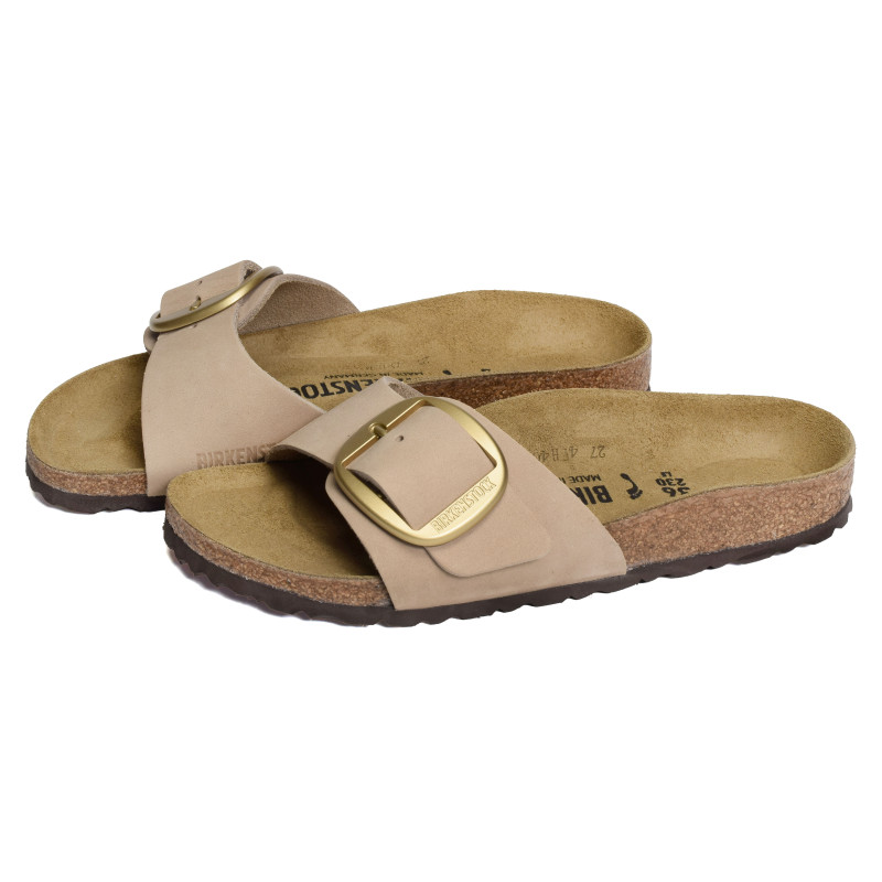 MADRID BIG BUCKULE LENB Sand, Mules Birkenstock