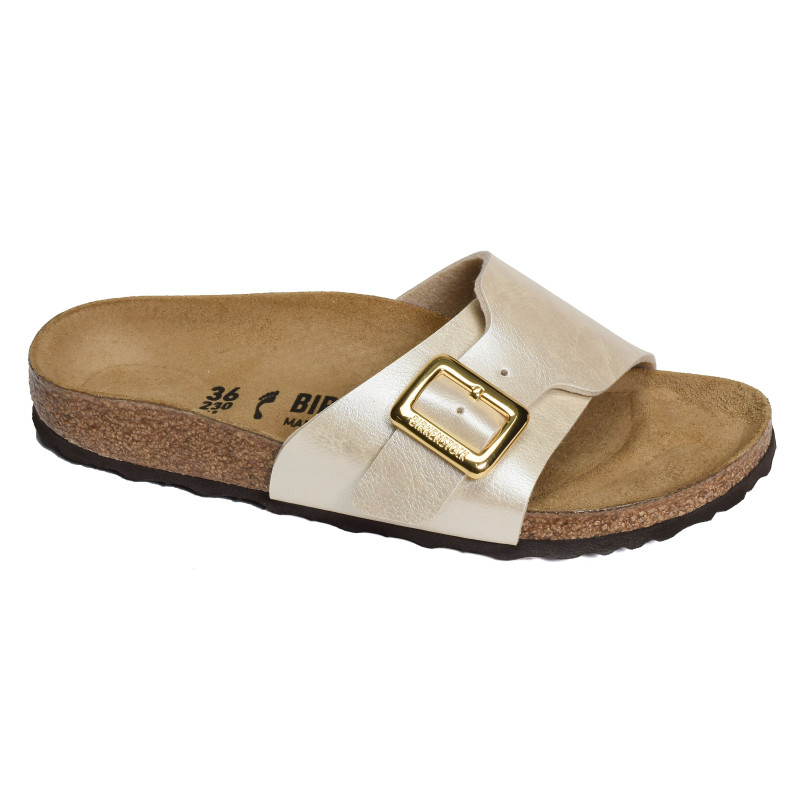 CATALINA CUSHION BUCKLE Ecru, Mules Birkenstock