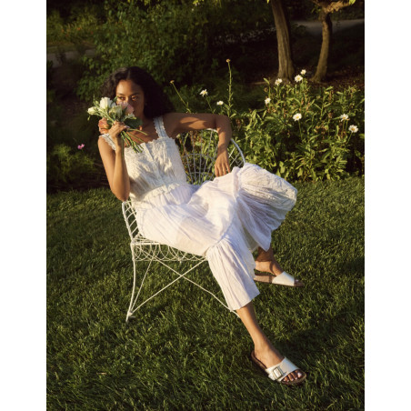 CATALINA CUSHION BUCKLE Ecru, Mules Birkenstock