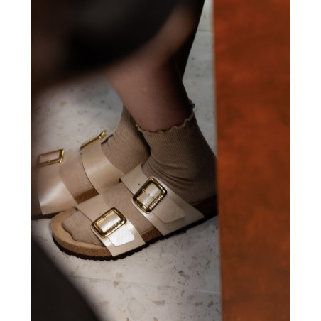 SYDNEY CUSHION BUCKLE Ecru, Mules Birkenstock