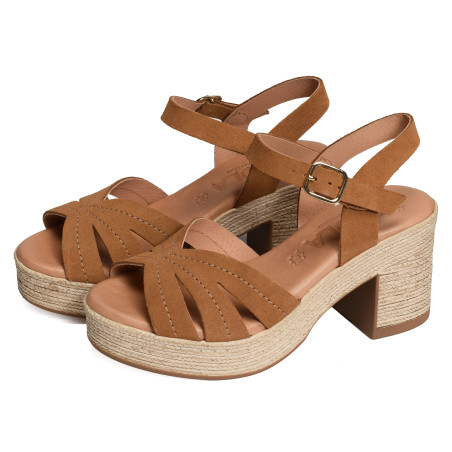 2506 Camel, Nu-Pieds à talon Kaola